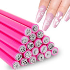 Asslye 20 pieces nail art stamp pen kit front view