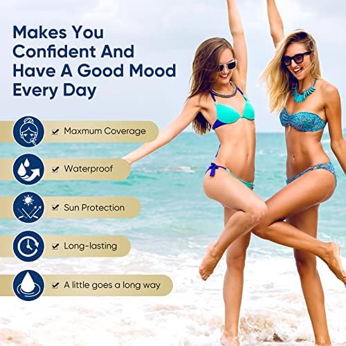 Richie House waterproof body concealer tubes and mixing guide
