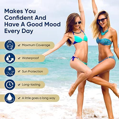 Exvitamin waterproof tattoo concealer set for scars and vitiligo