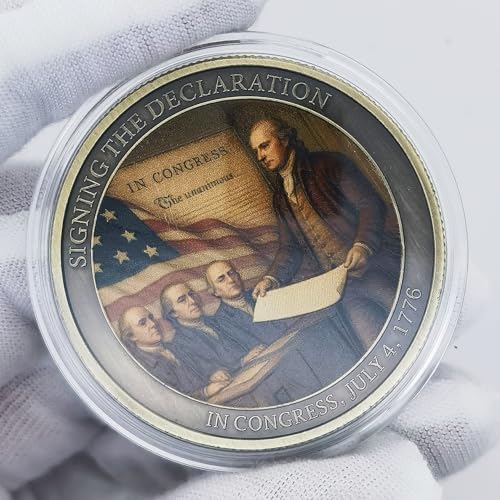 HYuMCCyhT 1776 to 2026 United States anniversary collectible coin enclosed in its protective clear airtight acrylic display capsule