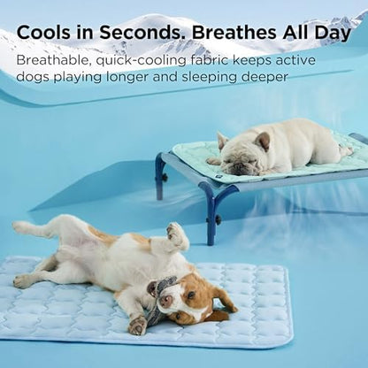 Bedsure pet cooling mat folded for portable summer travel