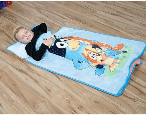Bluey Kids Nap-Mat Set – Includes Pillow and Plush Blanket – Great for Boys or Girls Napping During Daycare or Preschool - Fits Toddlers and Young Children - Image 6