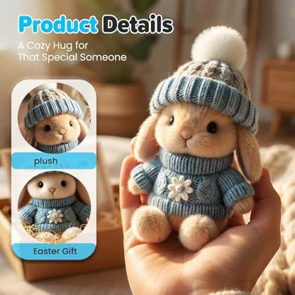 Hulezt soft plush handmade rabbit dimensions and premium artisanal details
