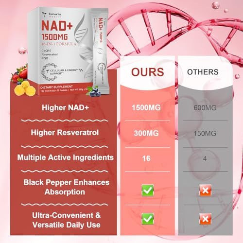 Totaria NAD plus liquid supplement single serve packet