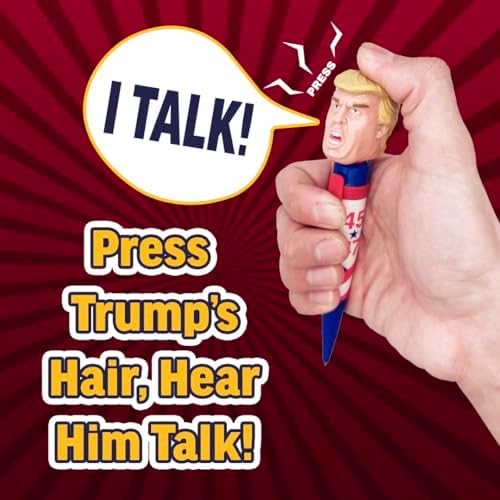 Our Friendly Forest presidential victory pen detailed sculpted golden hair close up