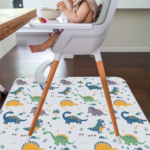 Folded portable CLCROBD high chair mat ready for travel and picnics