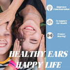 Natural herbal ear oil dropper for reducing buzzing and clicking noises in ears.