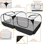 SlowTon rabbit playpen zipper doors