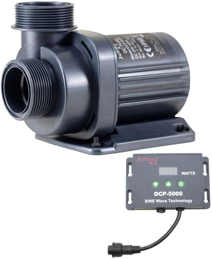 Jebao DCP-5000 water return pump front view aquarium