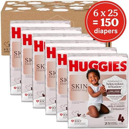 Huggies Skin Essentials Diapers Showing Zinc Oxide Liner Technology