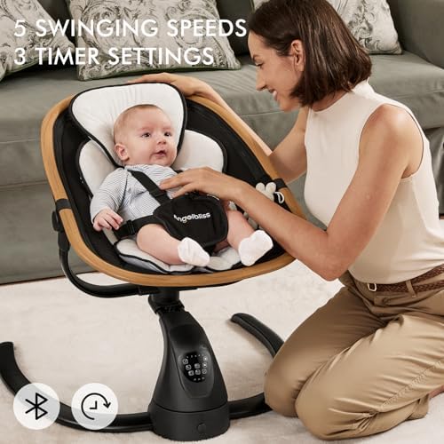 Angelbliss electric infant swing side profile
