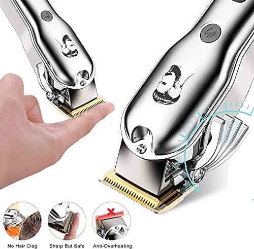 Full contents of the Hatteker mens professional hair cutting and barber kit unboxed