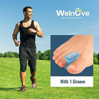 Welnove orthotic foot care kit with 12 pieces of blue gel separators.
