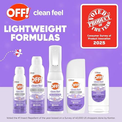 Back of Off! Clean Feel bottle with usage instructions