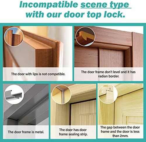 Adjustable metal door lock mechanism for toddler safety