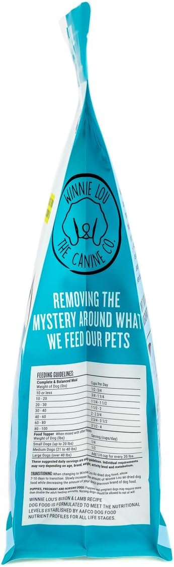 Winnie Lou The Canine Co. Air-Dried Dog Food (Bison & Lamb) | Synthetic Free, All Life Stages, Complete & Balanced - Image 11