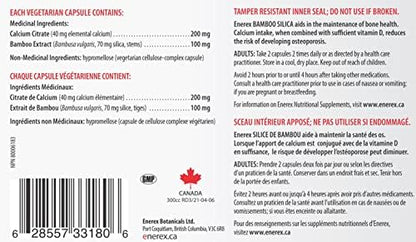 Authentic Enerex USA imported bone health supplement bottle
