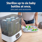 Dr. Brown's sterilizer and dryer with bottles inside