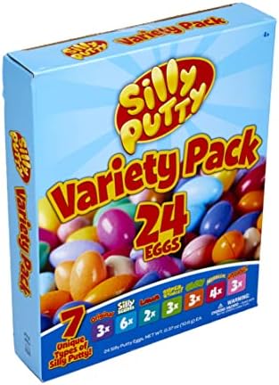 Non-toxic Crayola fidget toy eggs arranged as classroom or goodie bag favors