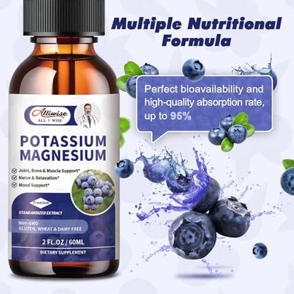 Side label view of blueberry flavored sugar free electrolyte drops detailing ingredients and serving suggestions