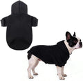 KOOLTAIL basic dog hoodie front view in black color