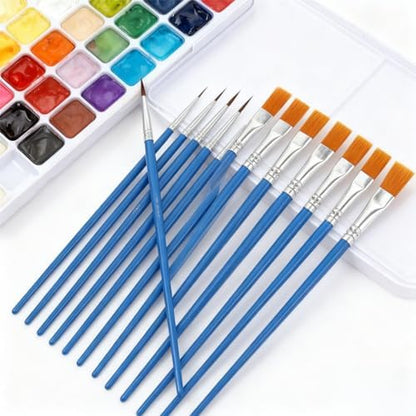 Premium imported 20 piece art brush set packaging showcasing the complete collection for beginners and adults.