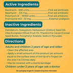 One ounce tube of Neosporin triple antibiotic ointment with no sting formula.