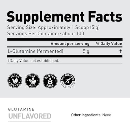 Kaged Muscle L-Glutamine nutrition facts and supplement information