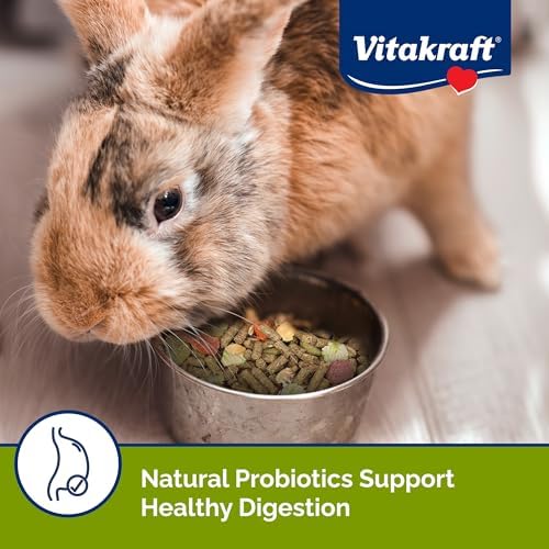 Vitakraft rabbit food nutritional ingredient grains display