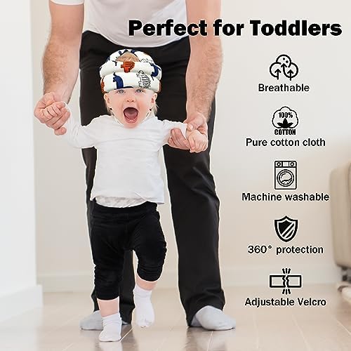 Baby Head Protector for Crawling Walking, Baby Helmet Adjustable No Bumps and Soft Cushion, Infant Safety Cap for Kid Learning to Walk - Image 5