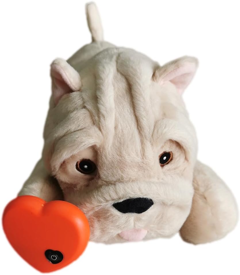 HonourHope Dog Heartbeat Toy (Dog Yellow, Medium) - Plush Pet Calming Toy with Simulated Heartbeat and Heat for Anxiety Relief, Behavioral Training Aid for Puppy Dog Cat - Image 12