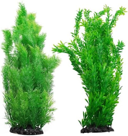 Kathson 21.7 inch artificial seaweed plant set with heavy quartz ceramic base