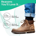 Durable medical grade silicone heel protectors designed for men and women.