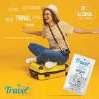 Hand Sanitizing Travel Wipes – 30ct Individually Wrapped | Fragrance-Free, Moisturizing, 70% Isopropyl Alcohol Wipes | Travel, Home, Office, Daily Use | Made in USA - Image 6