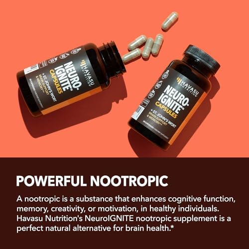 Havasu Nutrition NeuroIGNITE caffeine free cognitive booster premium quality packaging details