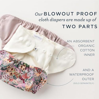 Three absorbent organic cotton inners included in the Esembly bundle set.
