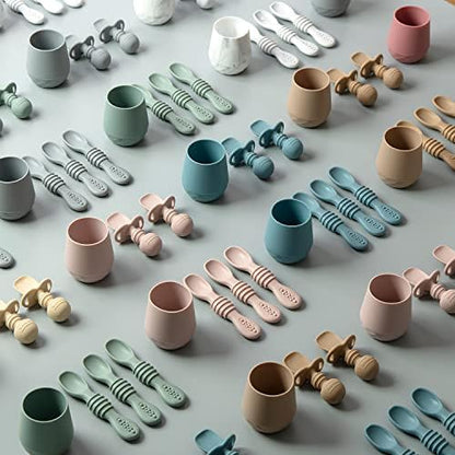 Dishwasher safe premium food grade silicone baby spoons by SAMiGO