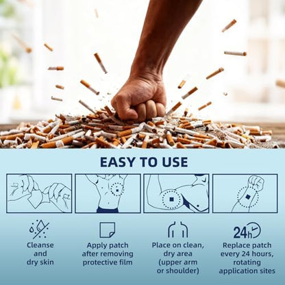 RSGRT step 1 quit smoking patches lifestyle view on clean skin area