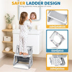 IvyWind adjustable height toilet seat folded flat to illustrate the compact and space saving storage capability.