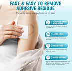 Individually wrapped no-sting skin adhesive remover pads for sensitive skin.