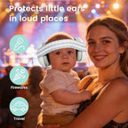 Baby Ear Muffs Noise Cancelling Headphones,Hearing Protection for Infant Newborn 0-36 Months,Adjustable Sound Proof Earmuffs for Travel Airplane Sleep,Baby Travel Essentials Must Haves - Image 8