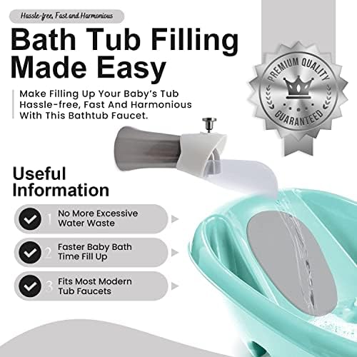 White flexible faucet extender fitted on bathroom tap