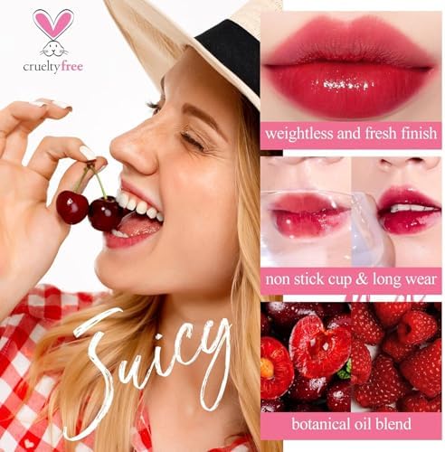 bayfree Lip Tint Stain Set, Korean Water Tint Lightweight Non-sticky, Waterproof Long Lasting Liquid Blush & Lip Stain, Transfer-Proof, Matte Finish Lip Color Makeup (made into jam) - Image 3