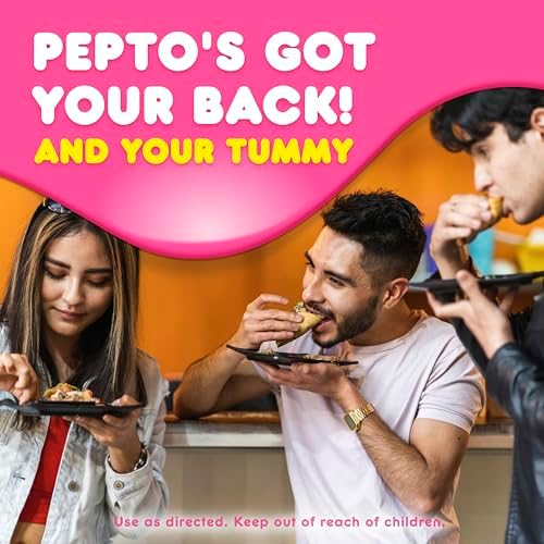 Pepto-Bismol liquid digestive health medicine packaging