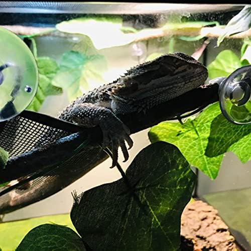 Two triangular reptile hammocks arranged in a vertical terrarium setup