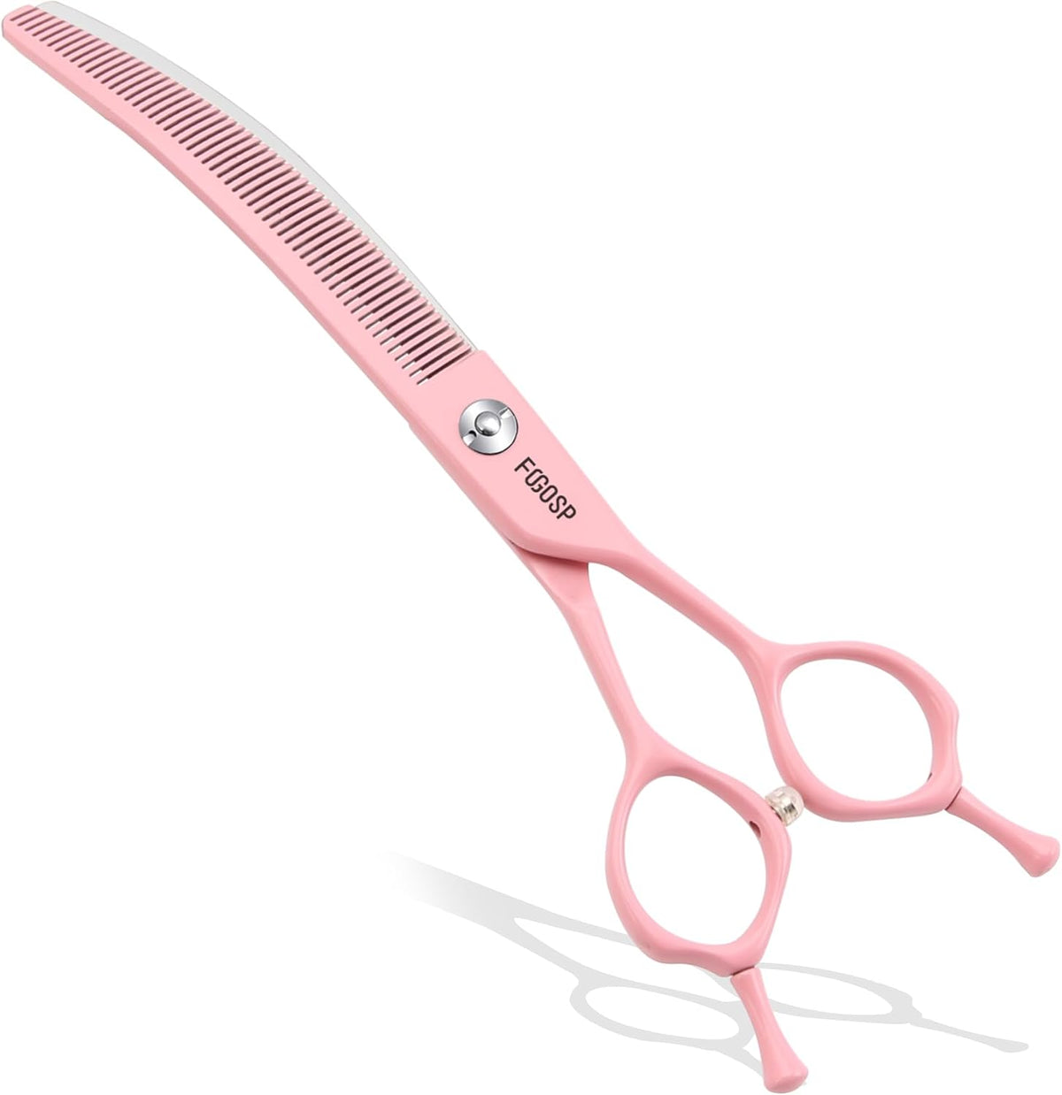 Professional Curved Thinning Shears Dog Grooming Scissors 7'' Macarone Series Purple Curved Thinner Scissors for Grooming Dogs Pet 54 Teeth Japan 440C - Image 11