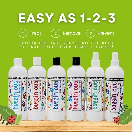 Authentic USA imported Buggin Out hair care spritzer for families.