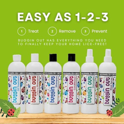 Authentic USA imported Buggin Out hair care spritzer for families.