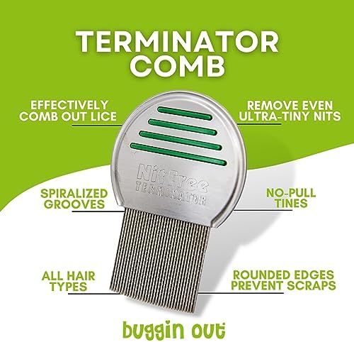 Close up of stainless steel teeth on the 55 TRENDS professional nit comb.