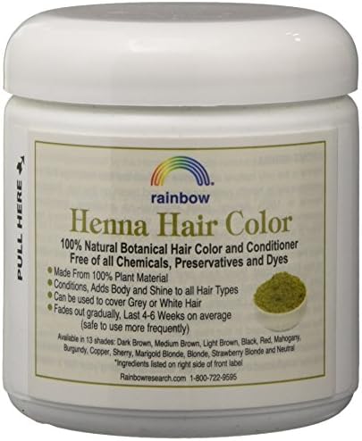 Authentic USA imported Rainbow Research Henna packaging